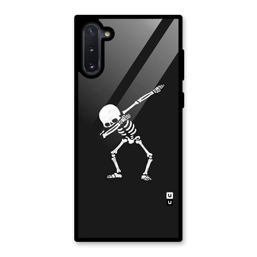 Skeleton Dab White Glass Back Case for Galaxy Note 10