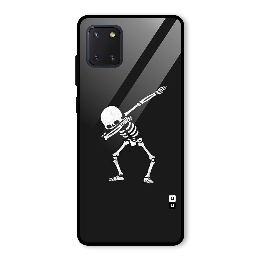 Skeleton Dab White Glass Back Case for Galaxy Note 10 Lite