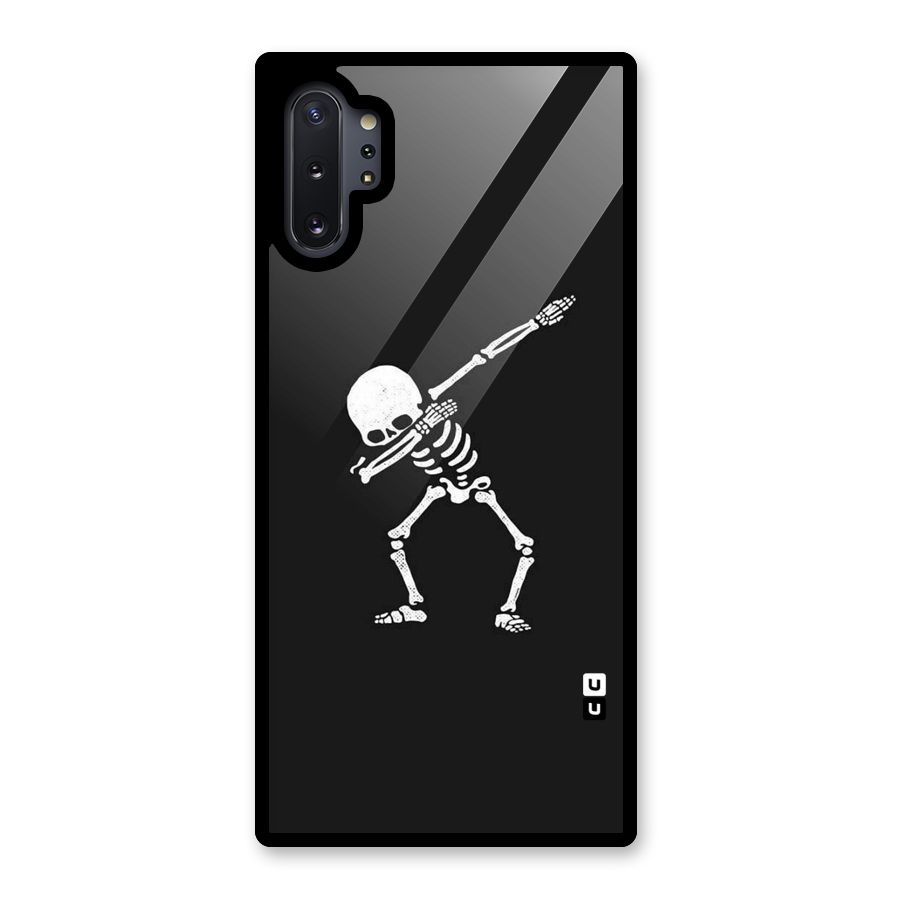 Skeleton Dab White Glass Back Case for Galaxy Note 10 Plus