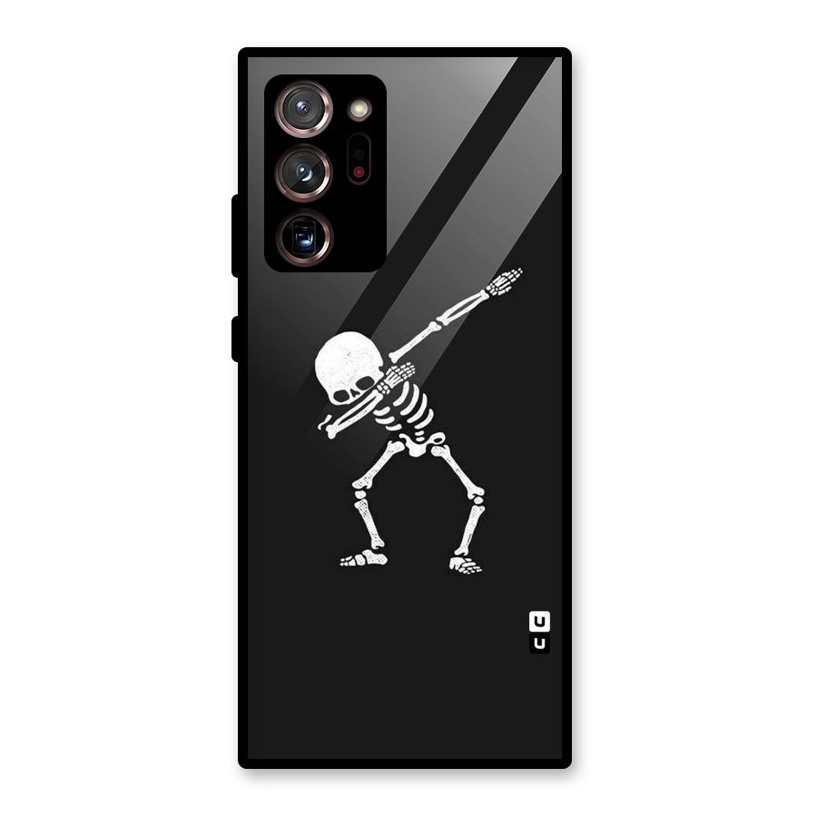Skeleton Dab White Glass Back Case for Galaxy Note 20 Ultra