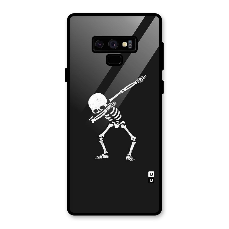 Skeleton Dab White Glass Back Case for Galaxy Note 9