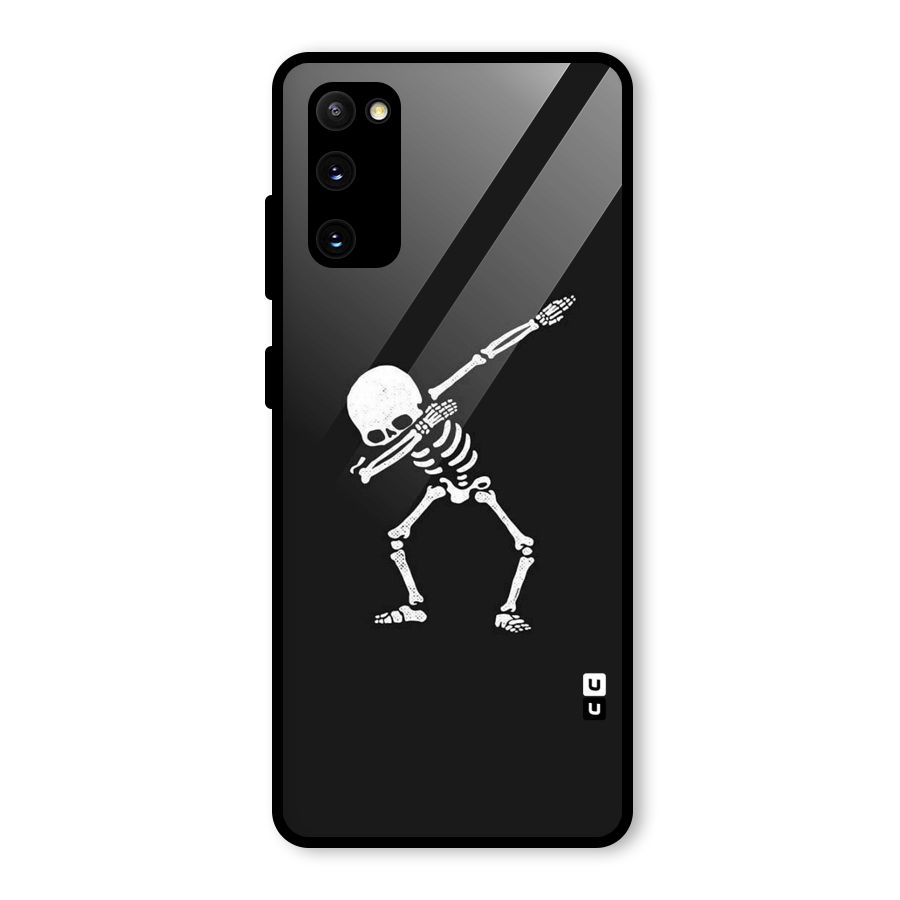 Skeleton Dab White Glass Back Case for Galaxy S20 FE 5G