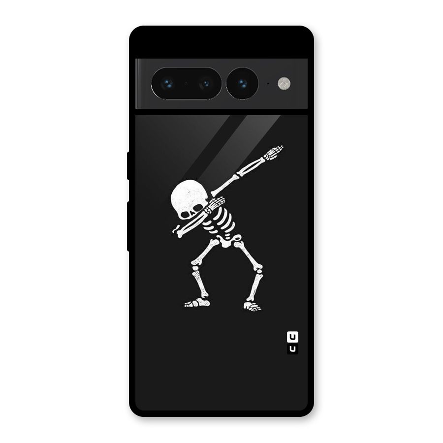 Skeleton Dab White Glass Back Case for Google Pixel 7 Pro