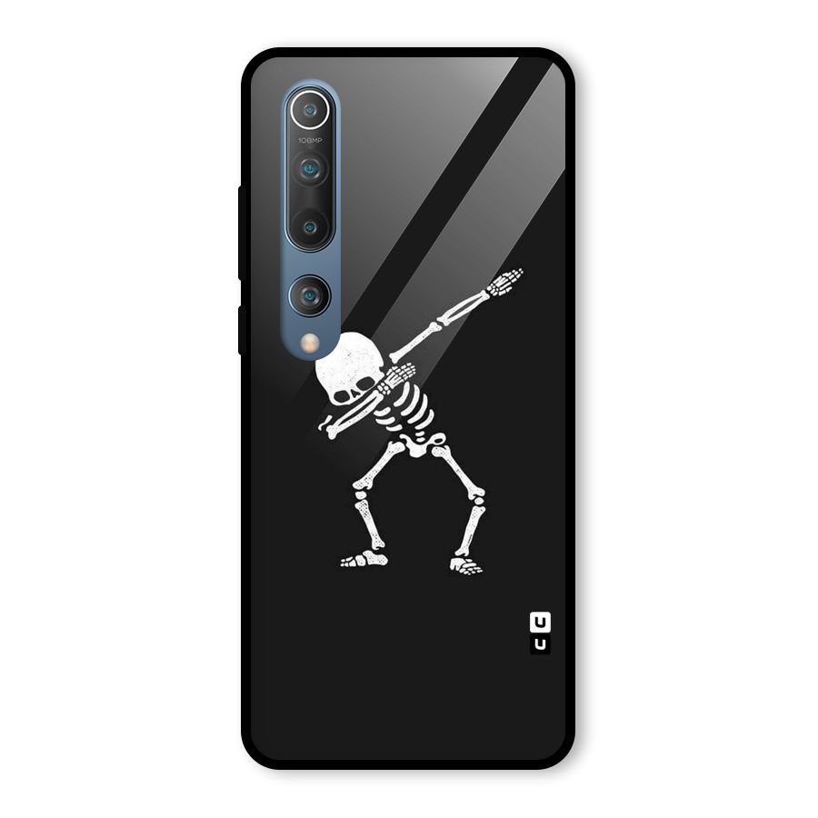 Skeleton Dab White Glass Back Case for Mi 10
