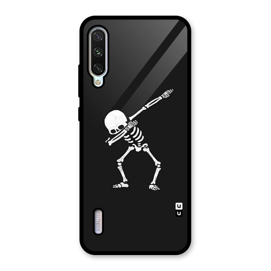 Skeleton Dab White Glass Back Case for Mi A3