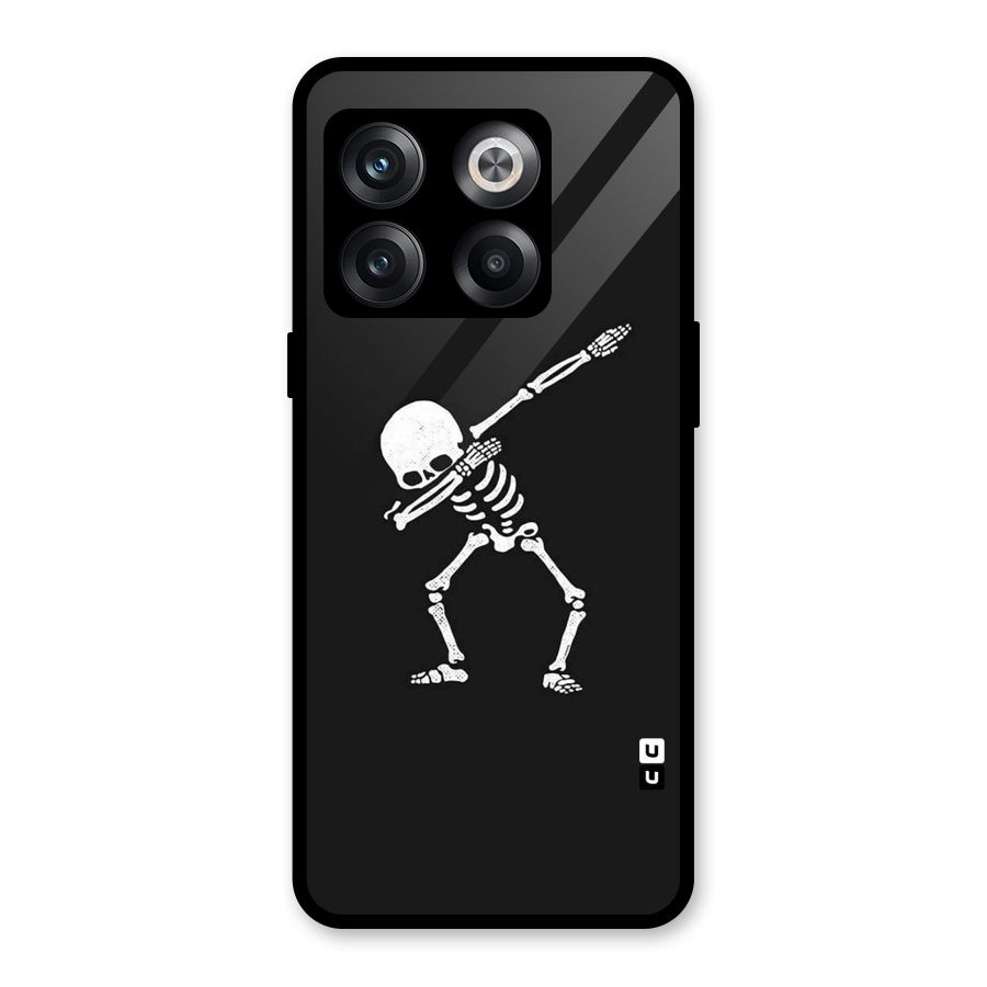Skeleton Dab White Glass Back Case for OnePlus 10T