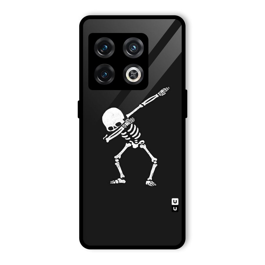 Skeleton Dab White Glass Back Case for OnePlus 10 Pro 5G