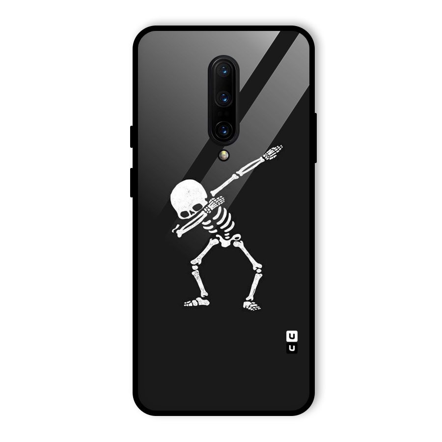 Skeleton Dab White Glass Back Case for OnePlus 7 Pro