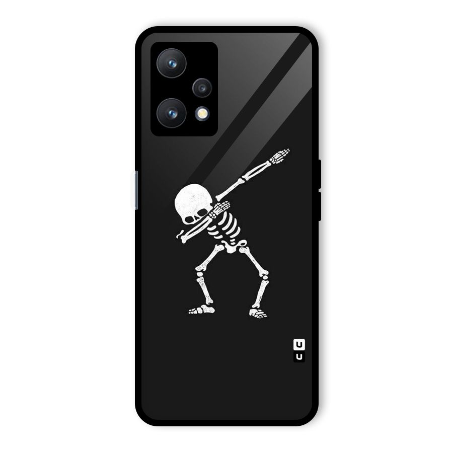 Skeleton Dab White Glass Back Case for Realme 9 Pro 5G