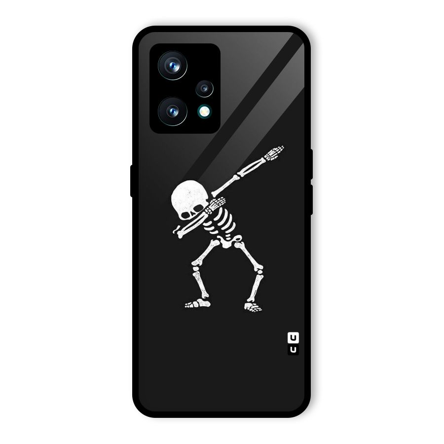 Skeleton Dab White Glass Back Case for Realme 9 Pro Plus 5G