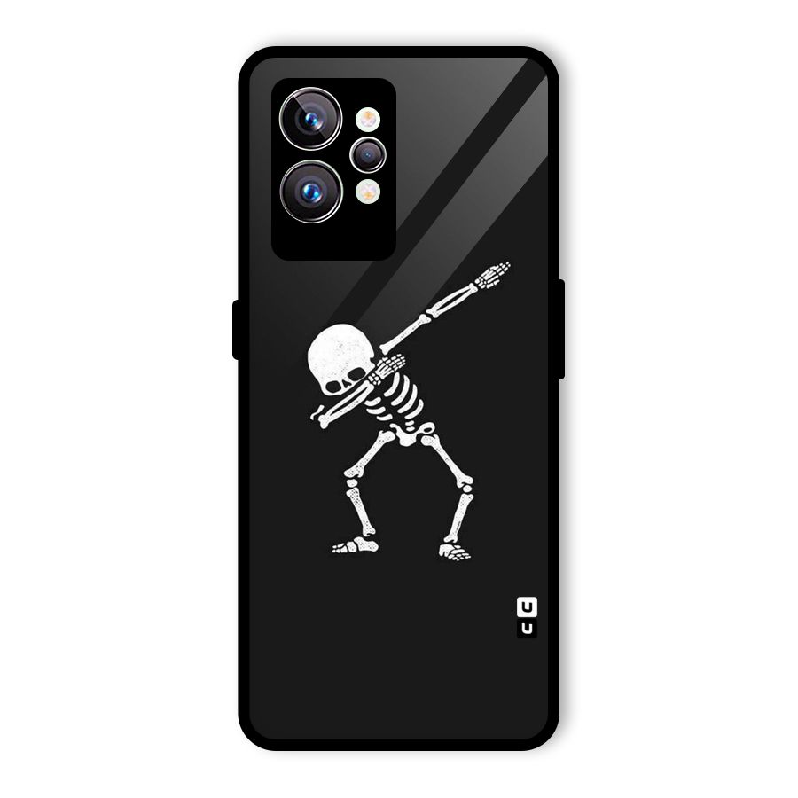 Skeleton Dab White Glass Back Case for Realme GT2 Pro