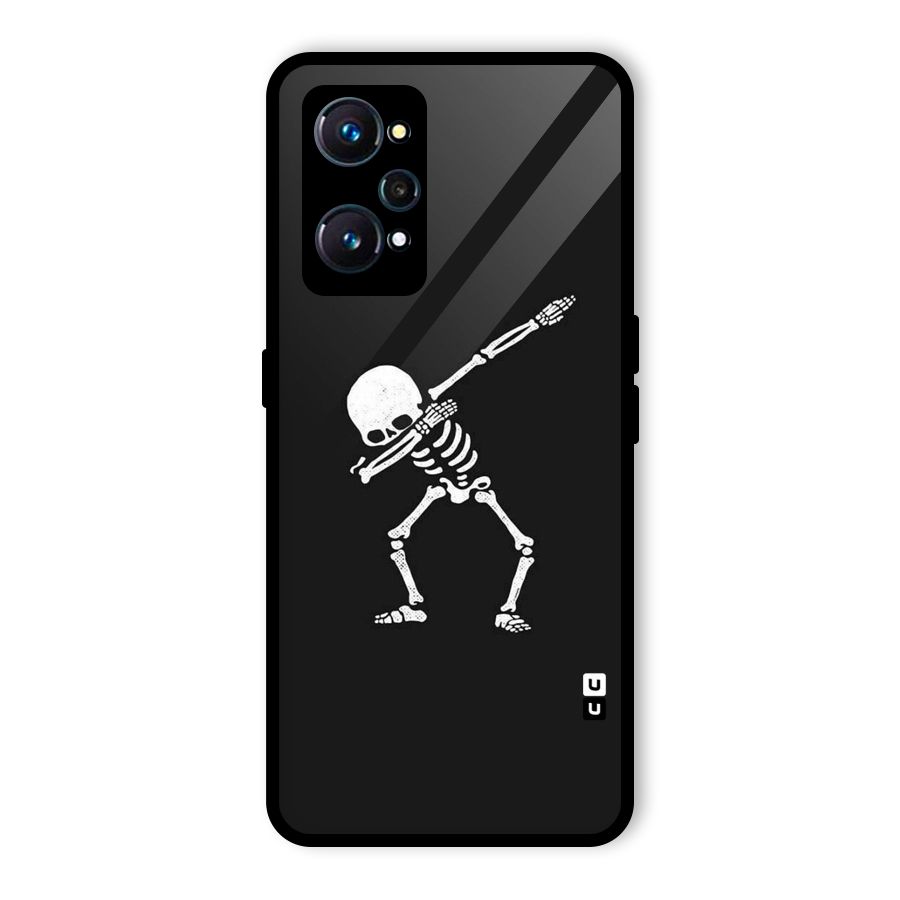 Skeleton Dab White Glass Back Case for Realme GT Neo2