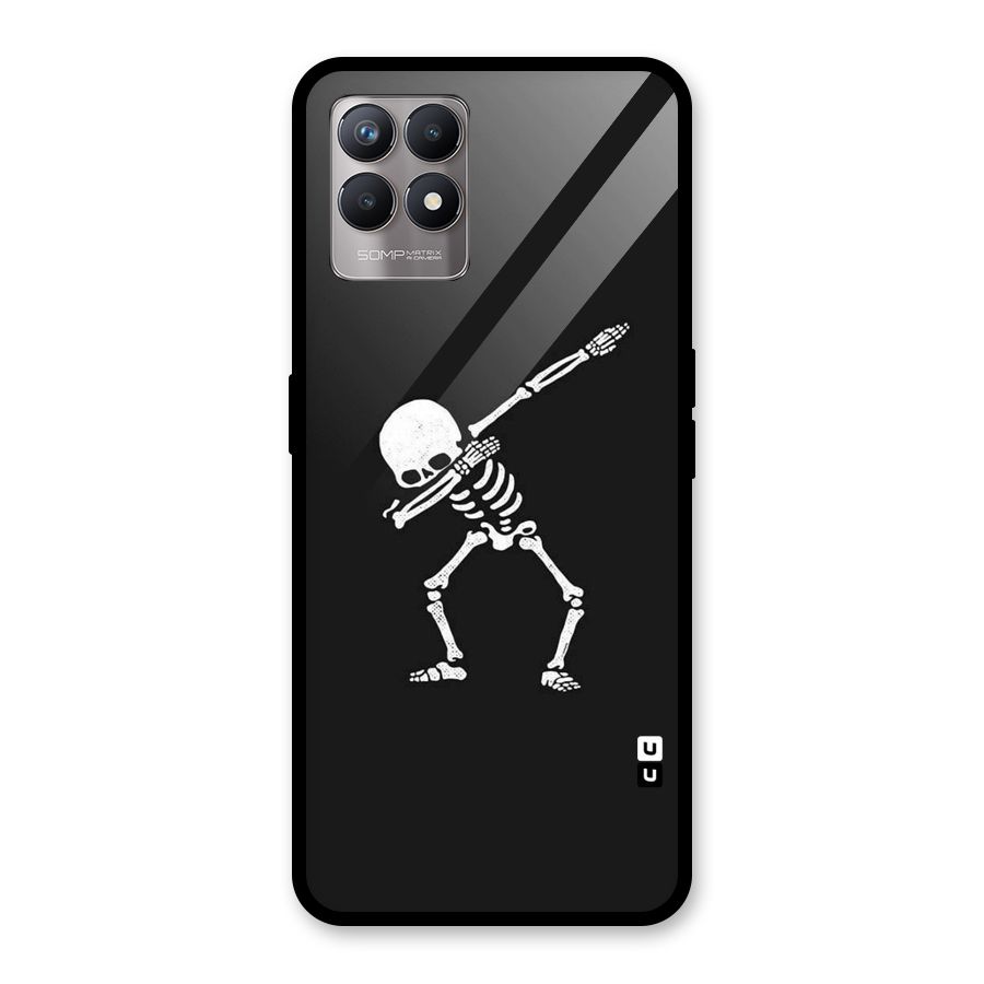 Skeleton Dab White Glass Back Case for Realme Narzo 50
