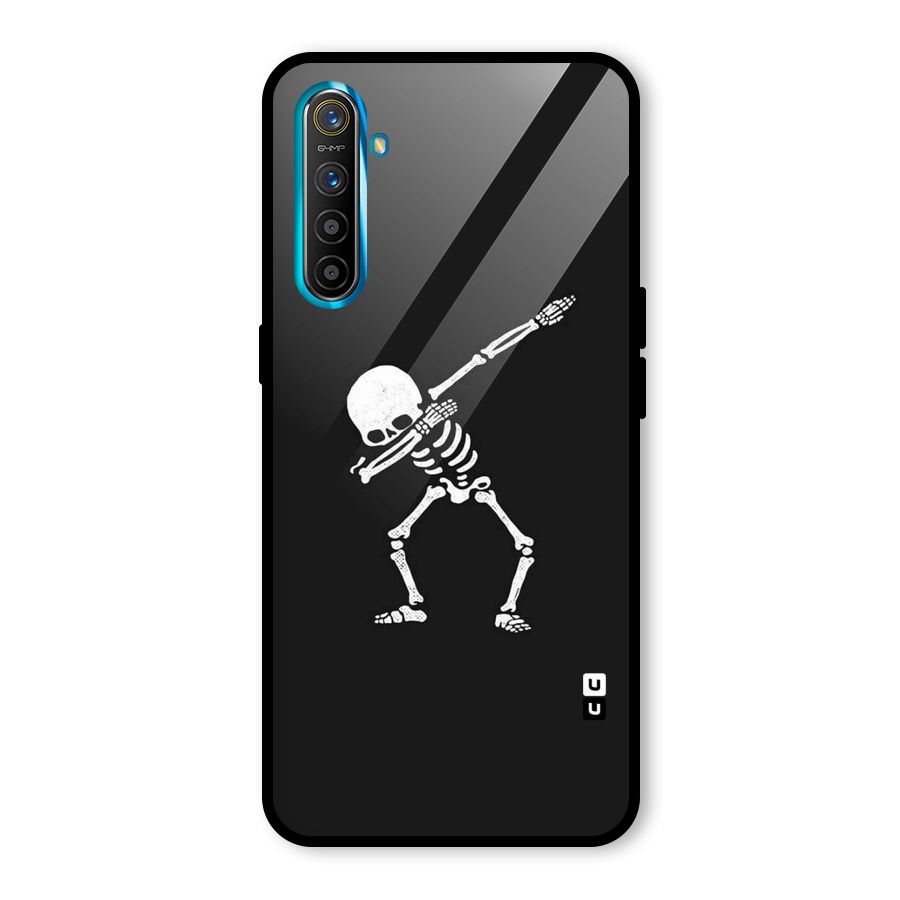 Skeleton Dab White Glass Back Case for Realme X2