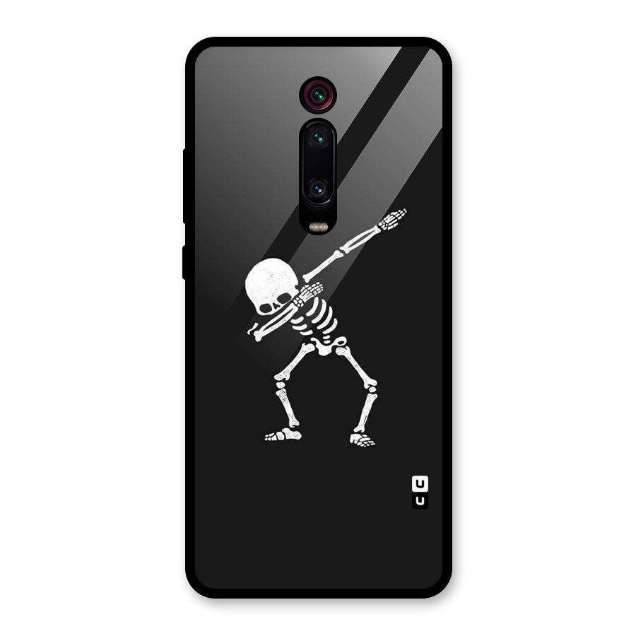 Skeleton Dab White Glass Back Case for Redmi K20 Pro