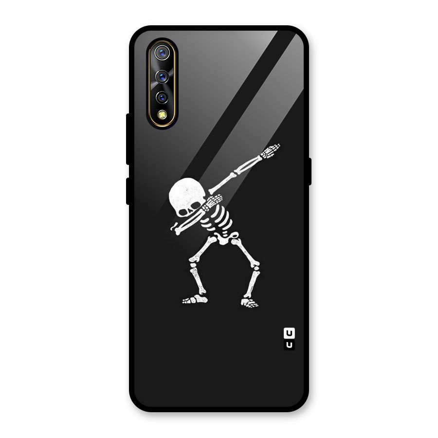 Skeleton Dab White Glass Back Case for Vivo S1