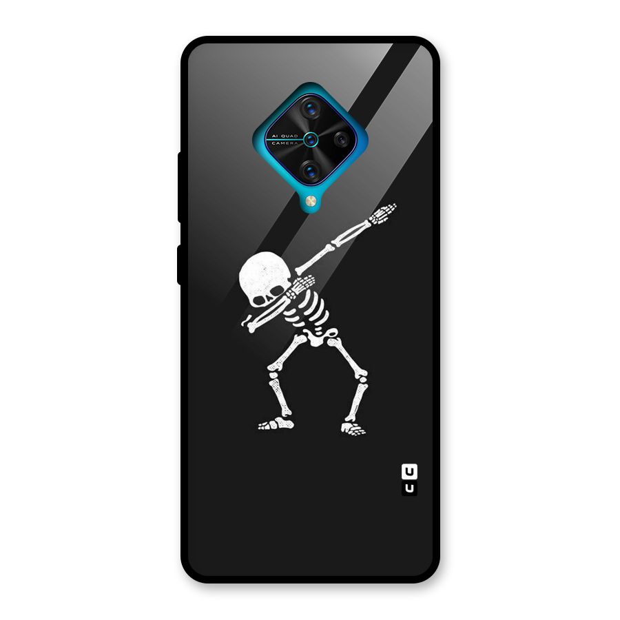 Skeleton Dab White Glass Back Case for Vivo S1 Pro