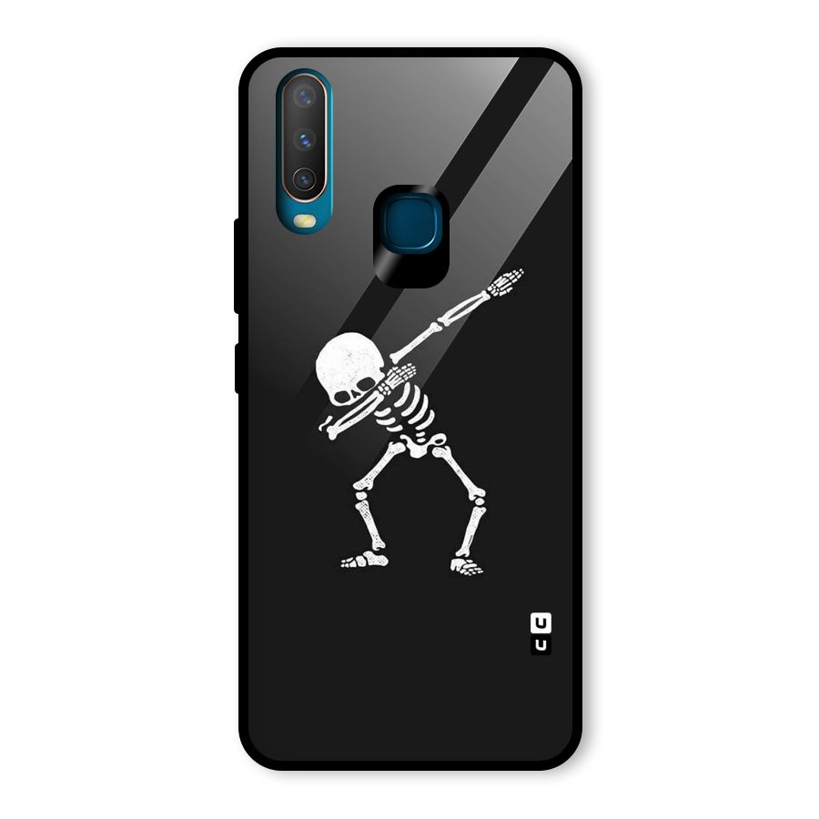 Skeleton Dab White Glass Back Case for Vivo U10