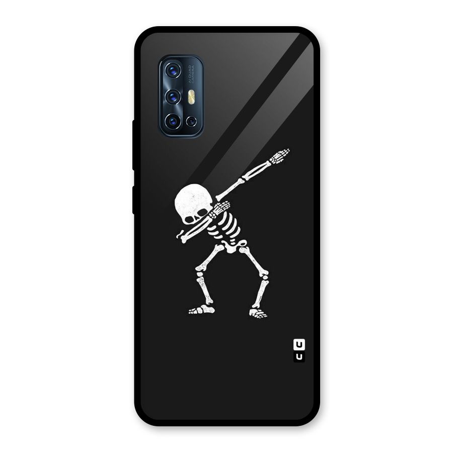 Skeleton Dab White Glass Back Case for Vivo V17