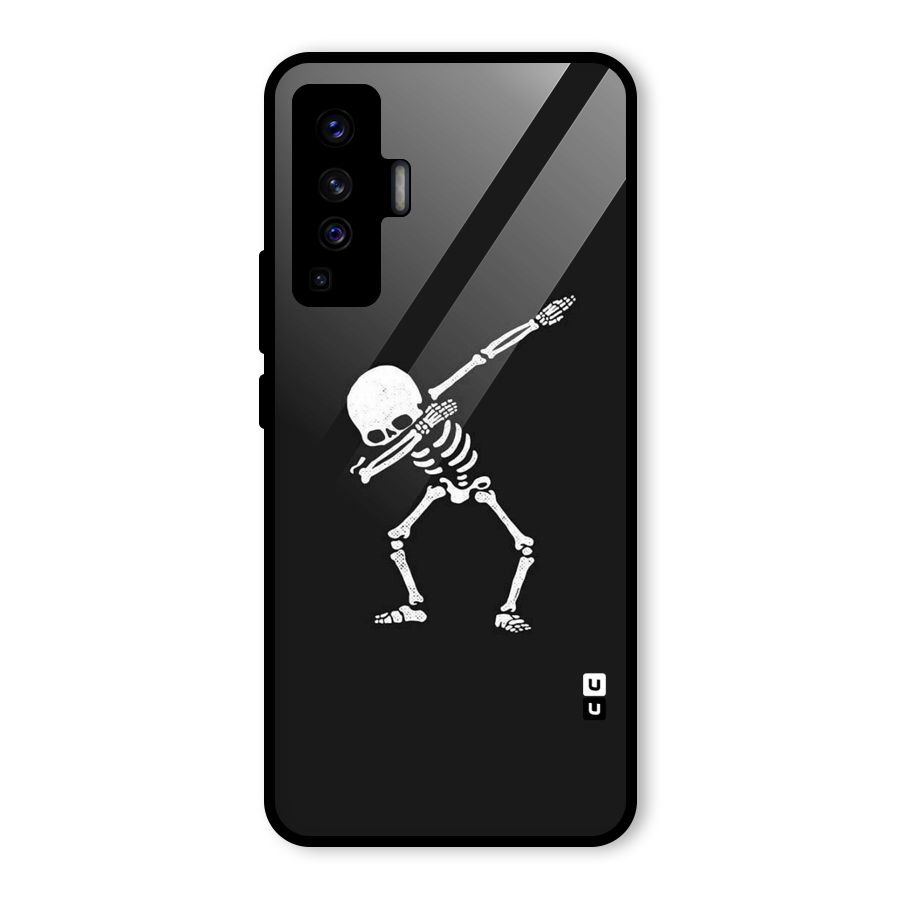 Skeleton Dab White Glass Back Case for Vivo X50