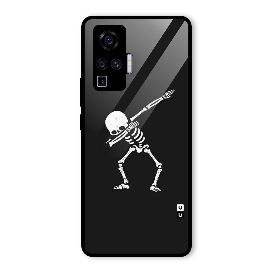 Skeleton Dab White Glass Back Case for Vivo X50 Pro