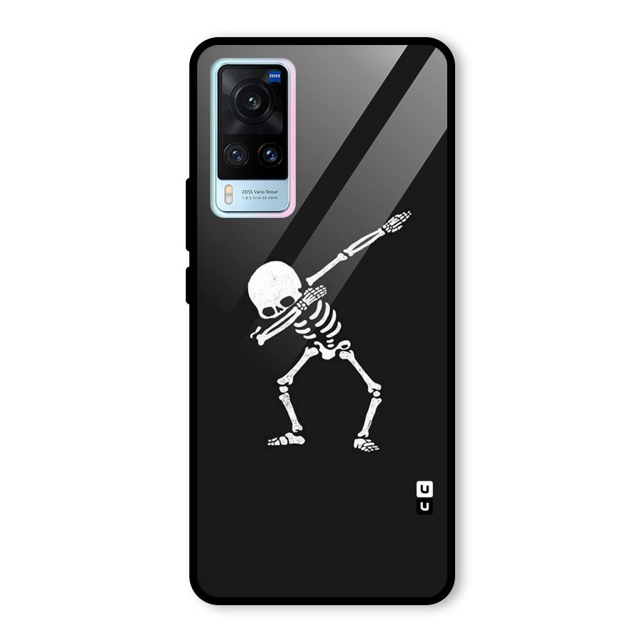 Skeleton Dab White Glass Back Case for Vivo X60