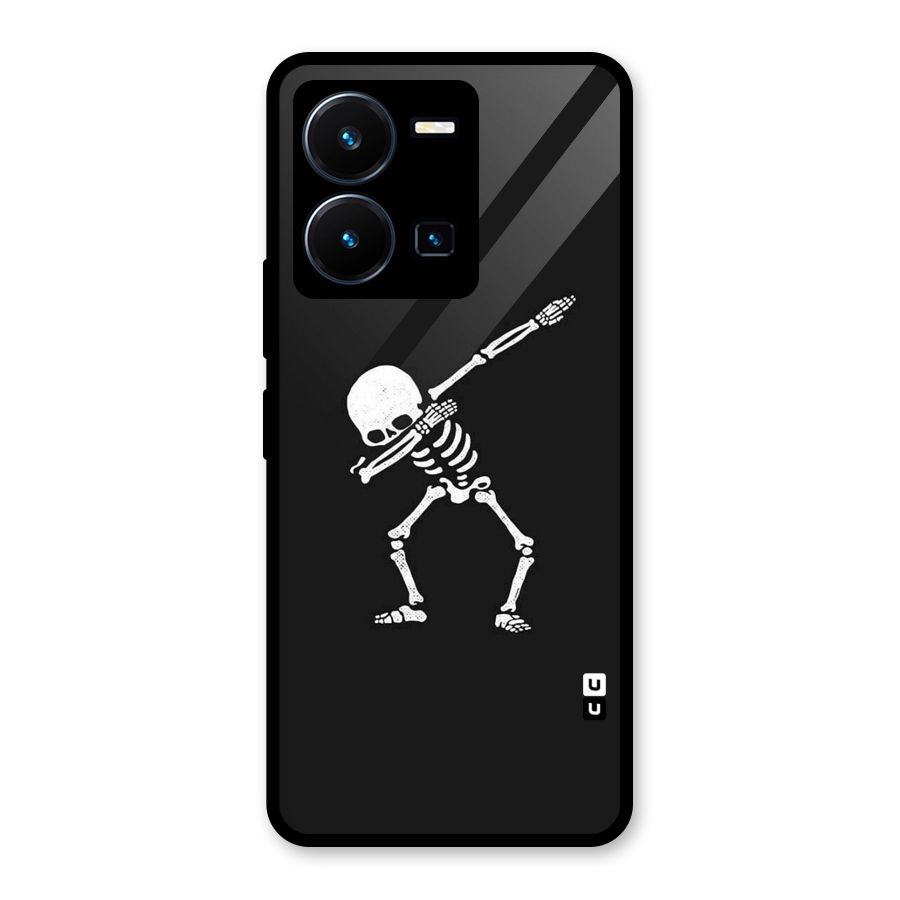 Skeleton Dab White Glass Back Case for Vivo Y35