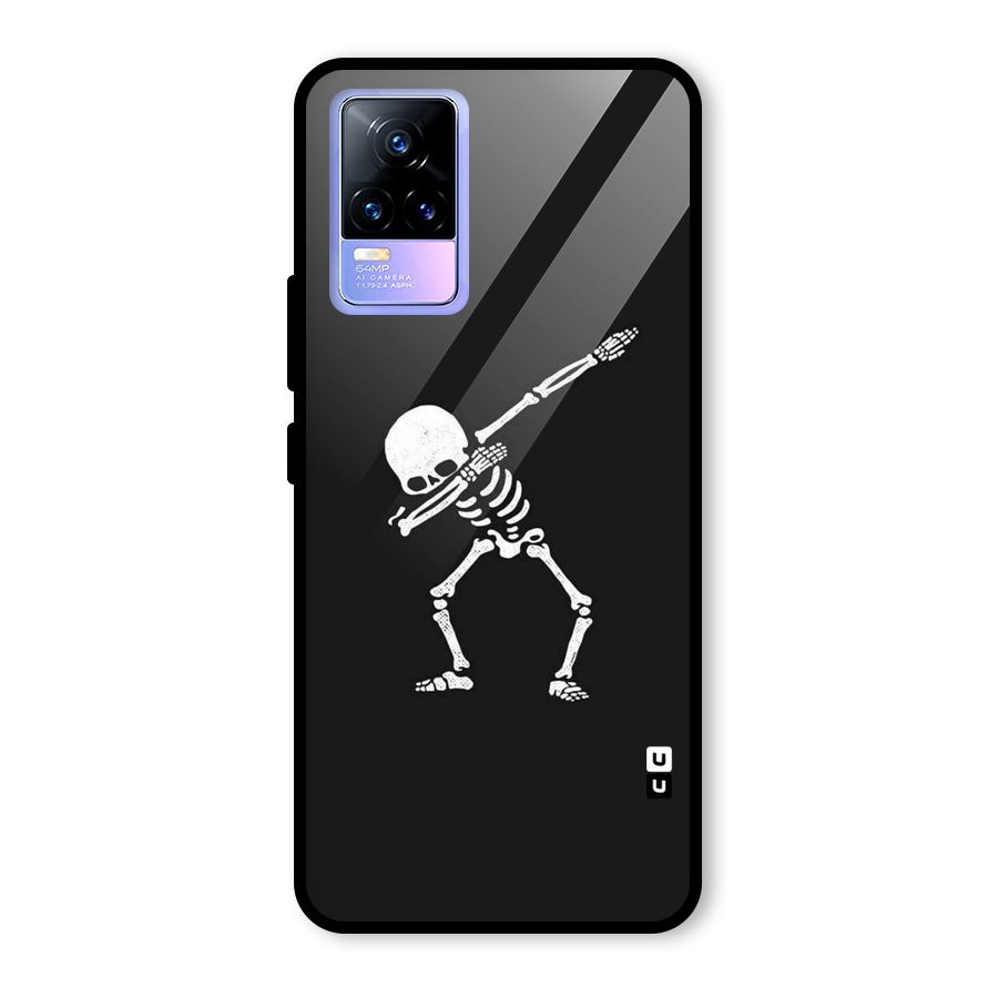 Skeleton Dab White Glass Back Case for Vivo Y73