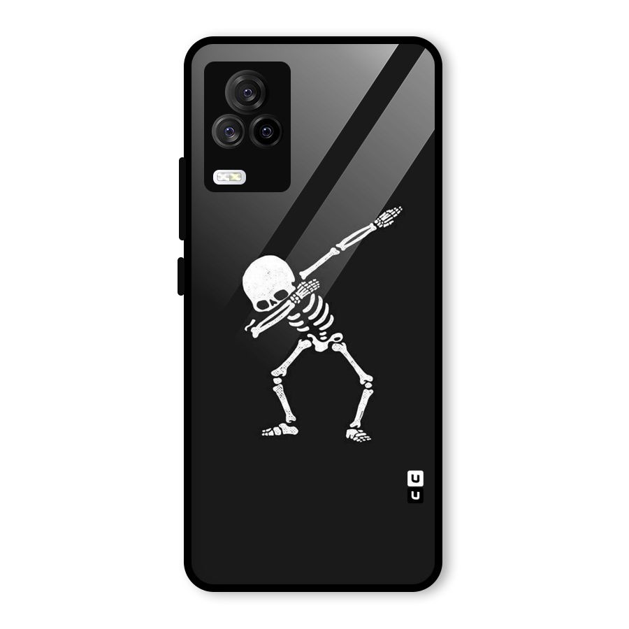 Skeleton Dab White Glass Back Case for Vivo iQOO 7 Legend 5G