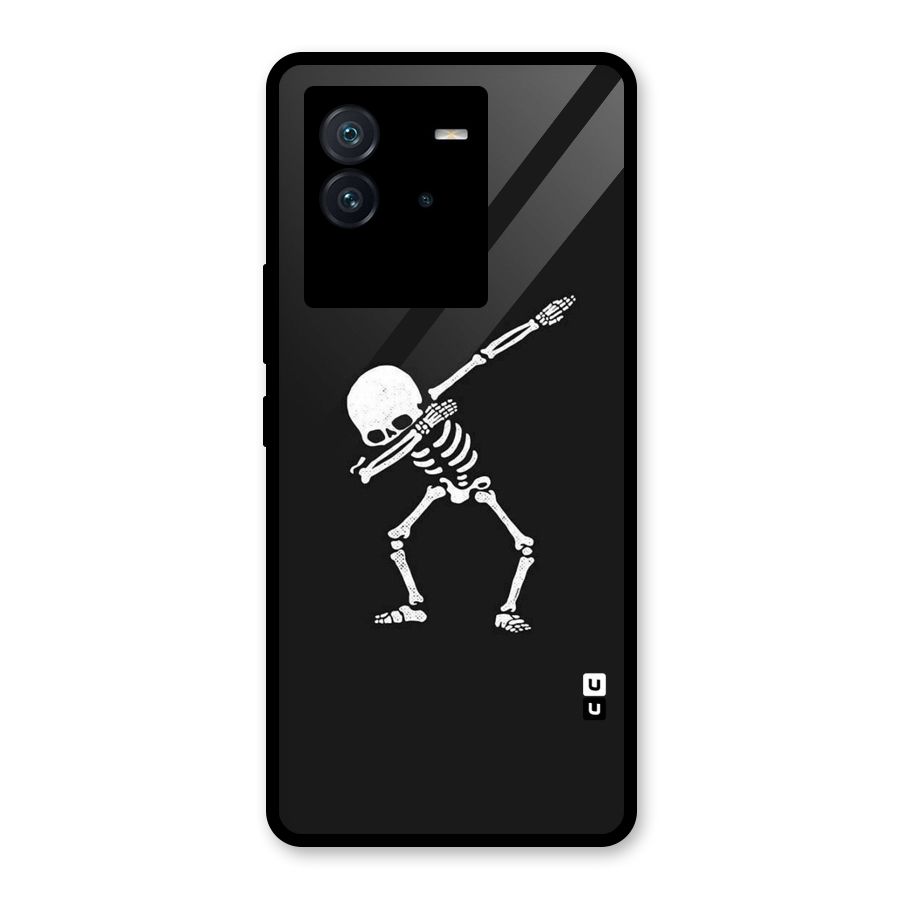 Skeleton Dab White Glass Back Case for Vivo iQOO Neo 6 5G
