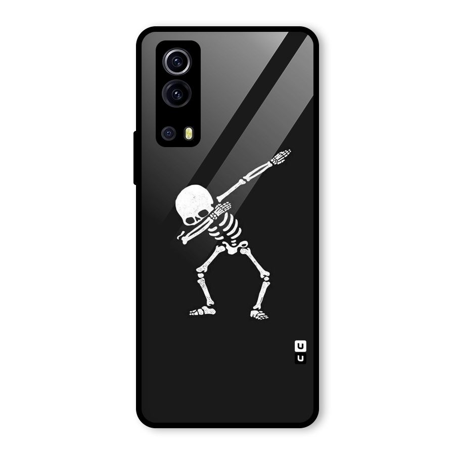 Skeleton Dab White Glass Back Case for Vivo iQOO Z3