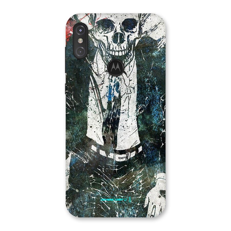 Skeleton in a Suit Back Case for Motorola One Power