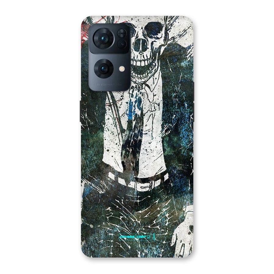 Skeleton in a Suit Back Case for Oppo Reno7 Pro 5G