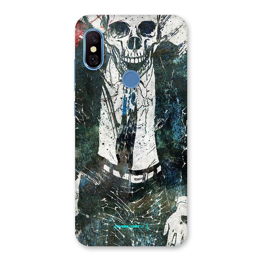 Skeleton in a Suit Back Case for Redmi Note 6 Pro