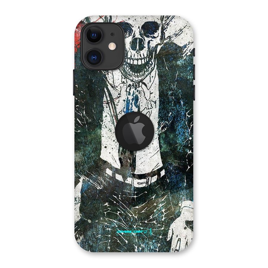 Skeleton in a Suit Back Case for iPhone 11 Logo Cut