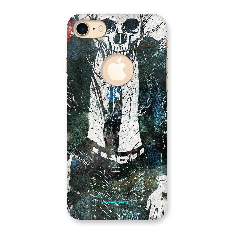 Skeleton in a Suit Back Case for iPhone 8 Logo Cut