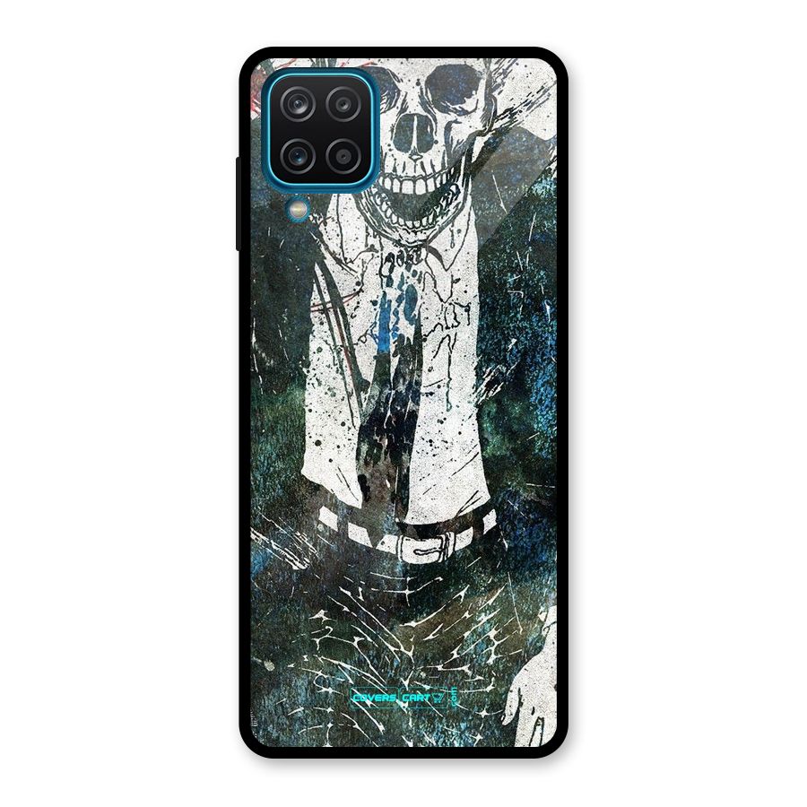 Skeleton in a Suit Glass Back Case for Galaxy A12