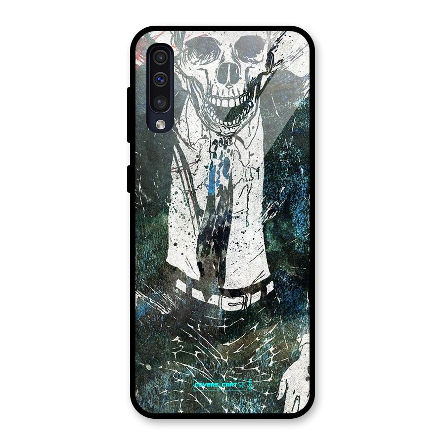 Skeleton in a Suit Glass Back Case for Galaxy A30s