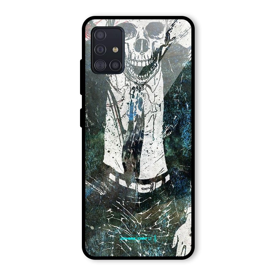 Skeleton in a Suit Glass Back Case for Galaxy A51