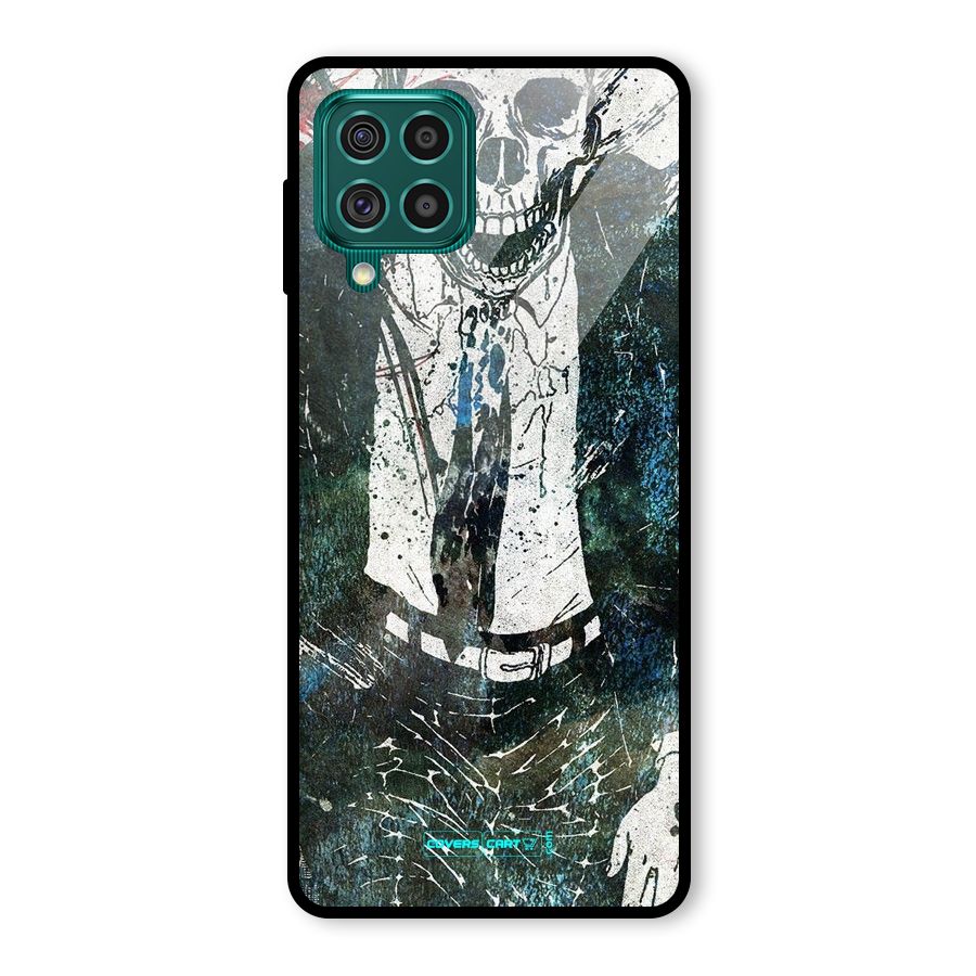 Skeleton in a Suit Glass Back Case for Galaxy F62
