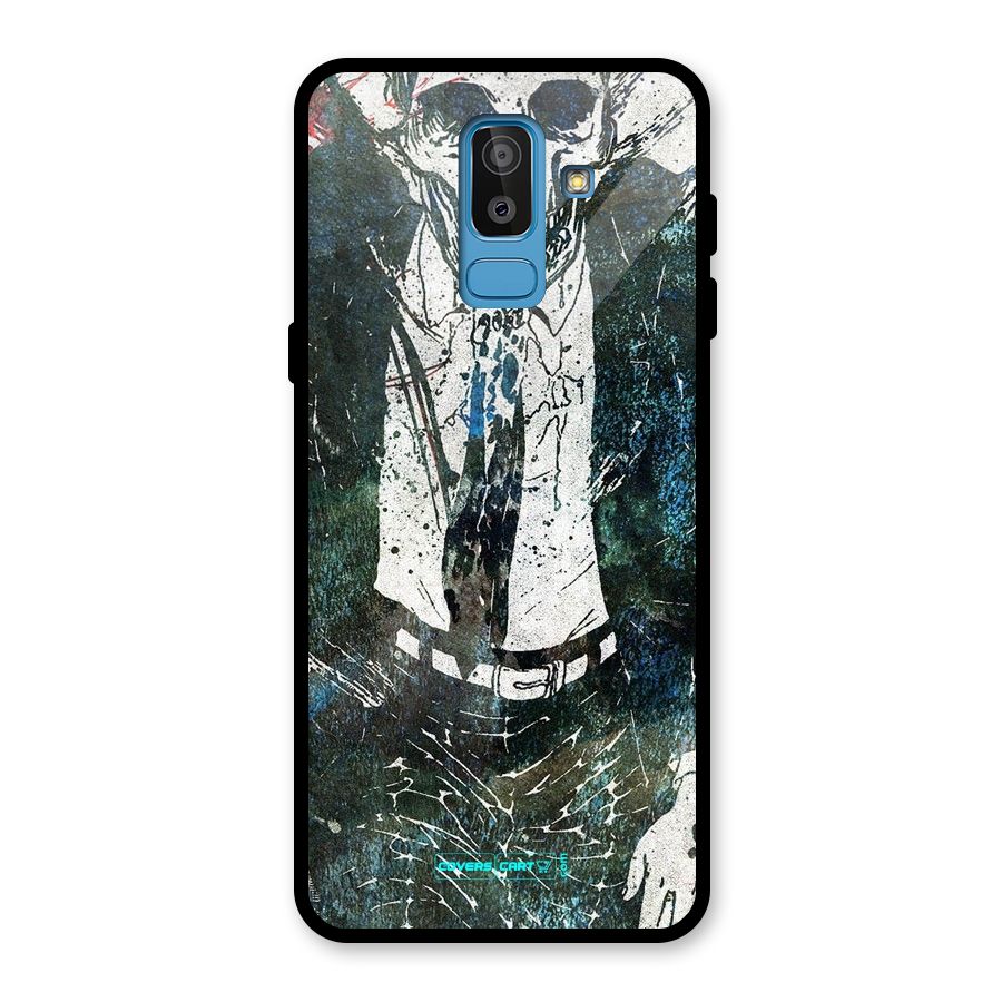 Skeleton in a Suit Glass Back Case for Galaxy J8