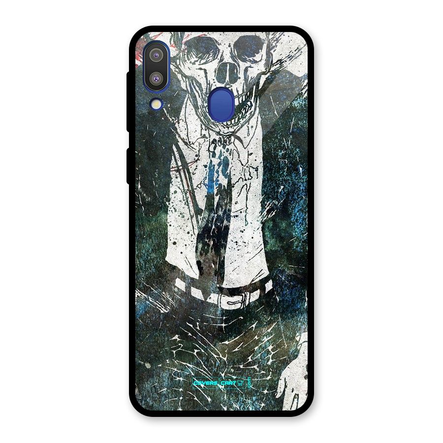 Skeleton in a Suit Glass Back Case for Galaxy M20