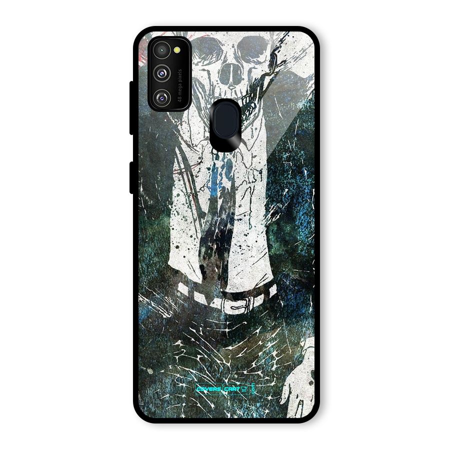 Skeleton in a Suit Glass Back Case for Galaxy M30s