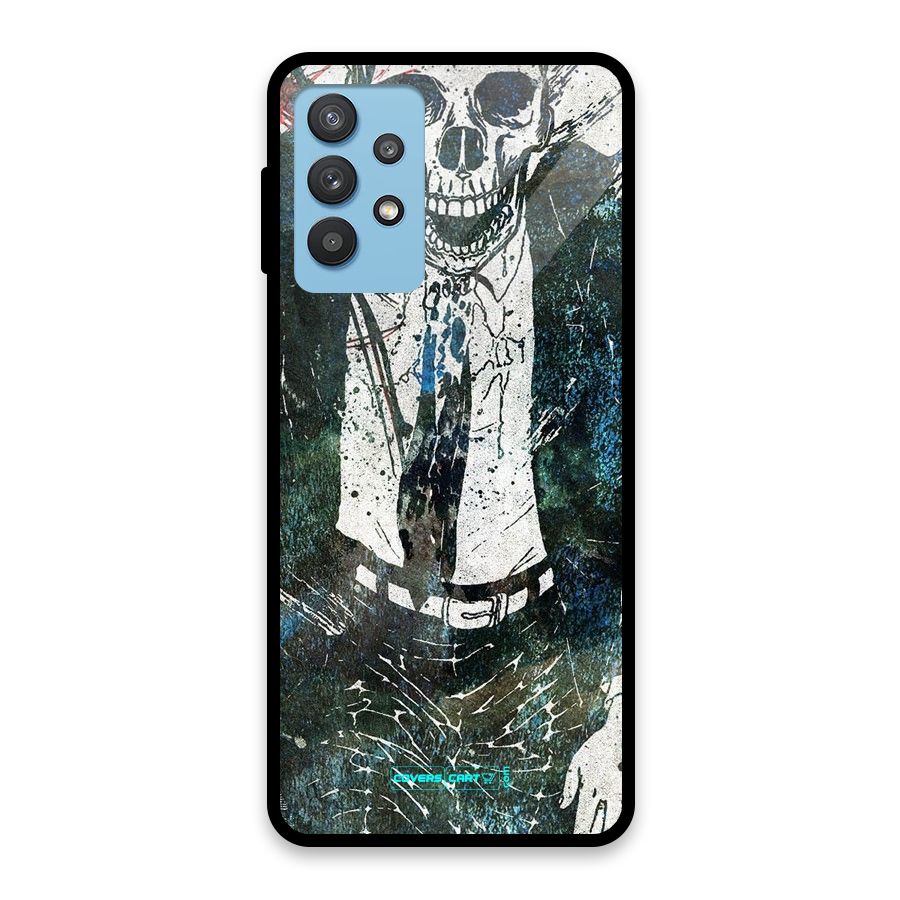Skeleton in a Suit Glass Back Case for Galaxy M32 5G