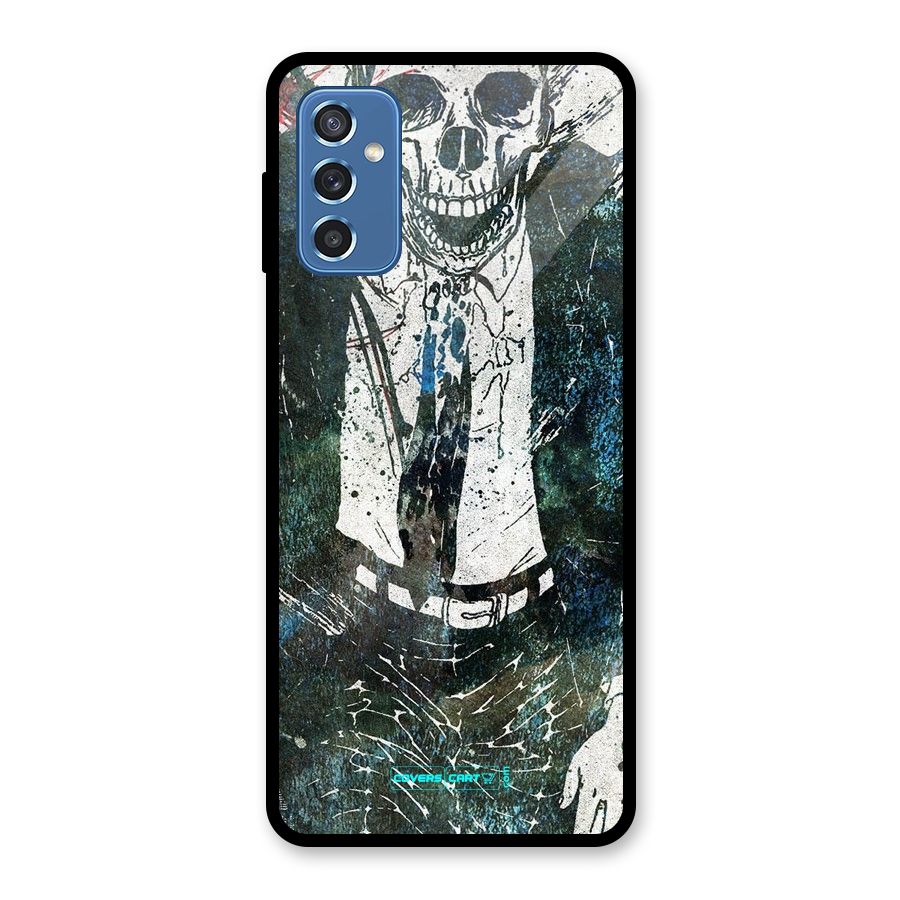 Skeleton in a Suit Glass Back Case for Galaxy M52 5G
