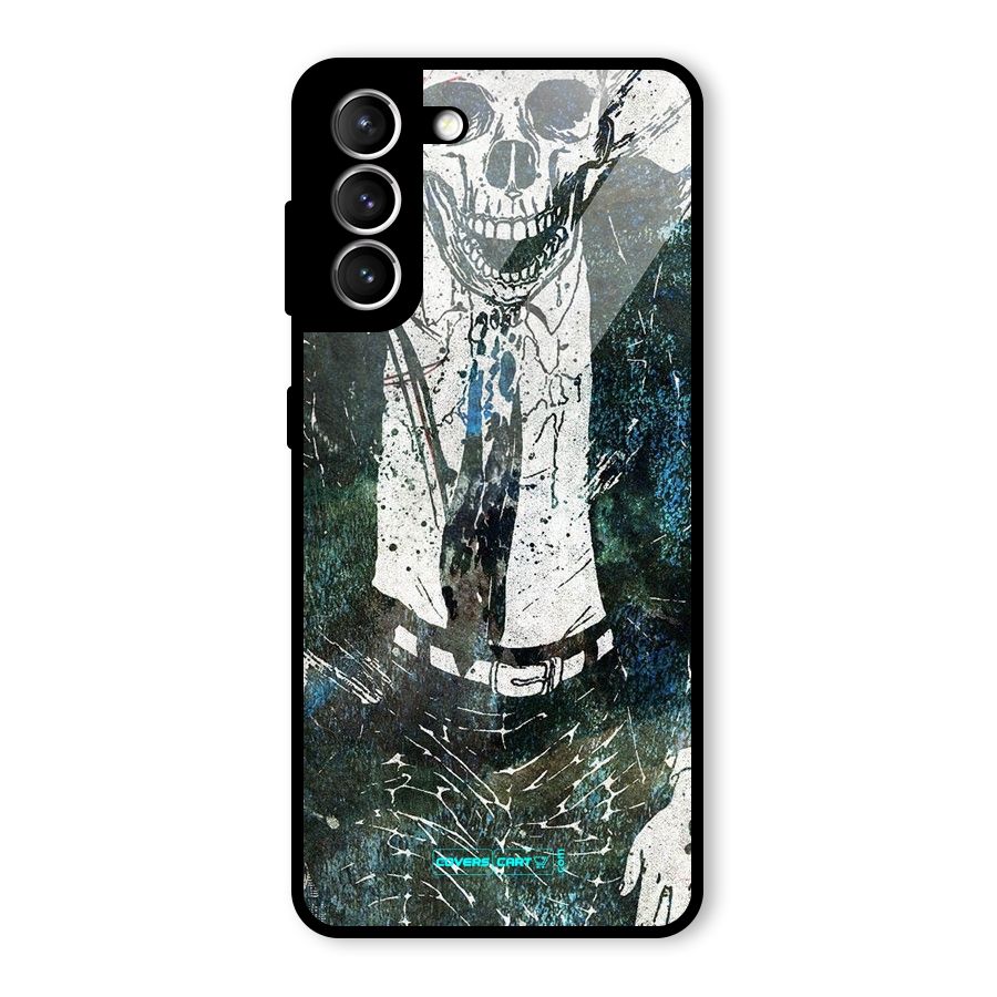Skeleton in a Suit Glass Back Case for Galaxy S21 5G