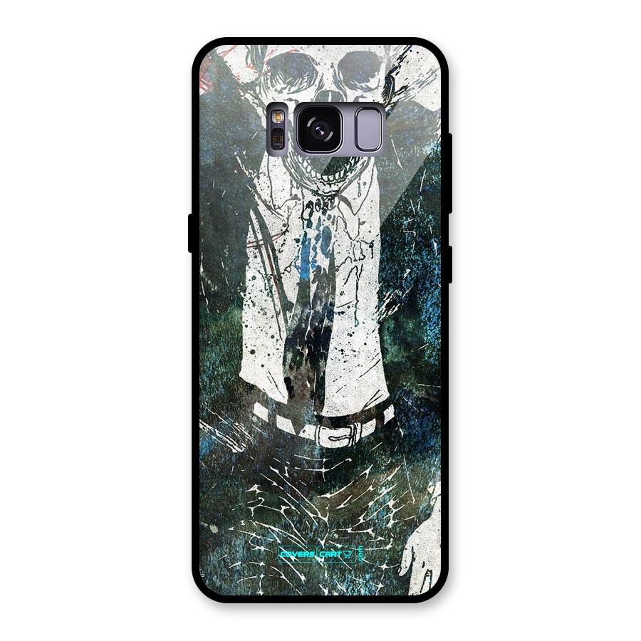 Skeleton in a Suit Glass Back Case for Galaxy S8