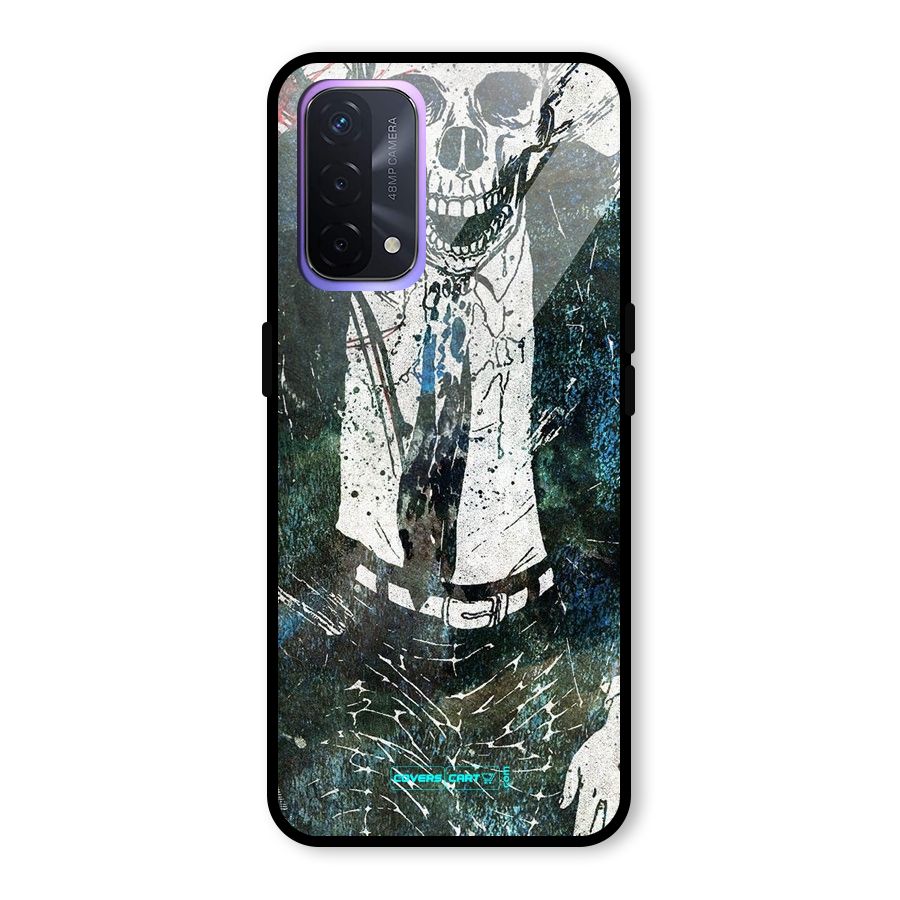 Skeleton in a Suit Glass Back Case for Oppo A74 5G