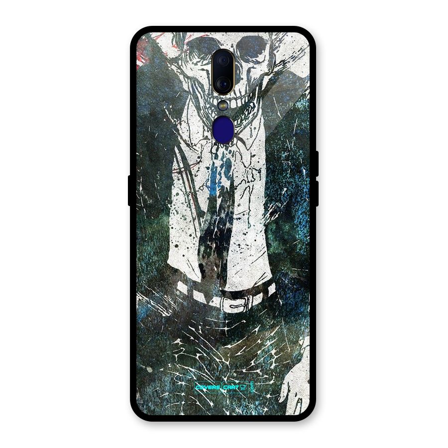 Skeleton in a Suit Glass Back Case for Oppo F11