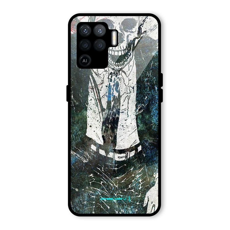 Skeleton in a Suit Glass Back Case for Oppo F19 Pro